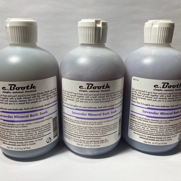 3 c. Booth Lavender Mineral Bath Soak